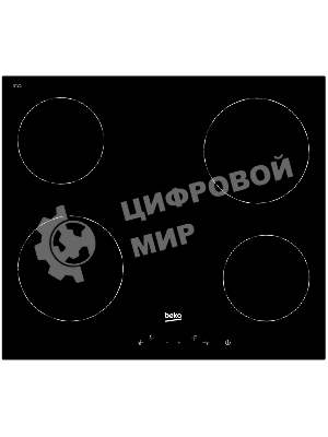 Встраиваемая электрическая варочная панель Beko HIC 64400 E, черный