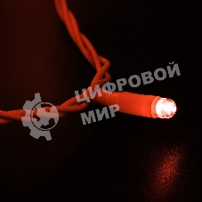 Гирлянда Neon-night Нить 10м, постоянное свечение, белый ПВХ, 230В, красный