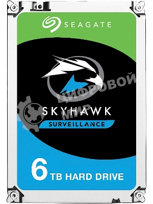Жесткий диск Seagate 6TB 5400rpm SATA 6GB/S 256MB ST6000VX001 Seagate SkyHawk