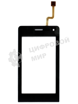 Сенсорное стекло (тачскрин) для LG VIEWTY KU990, черное