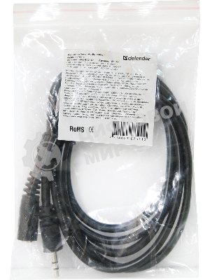 Аудио-кабель Defender Jack02-05 Jack M- Jack F, 1.5 м