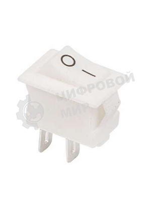 Выключатель клавишный Rexant 250V 3А (2с) ON-OFF белый Micro