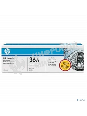 Картридж лазерный HP CB436A черный для LaserJet M1120/M1120n/М1520/Р1505/Р1505n 2000 стр.