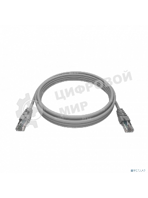 Патч-корд NTSS PREMIUM 2xRJ45/8P8C, T568B UTP CAT5e LSZH 2 метра, серый NTSS-PC-PM-UTP-RJ45-5e-2.0-LSZH-GY