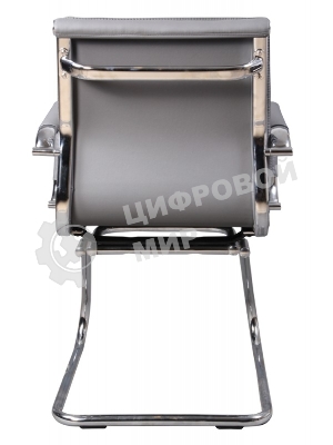 Кресло Бюрократ CH-993-Low-V/grey серый, экокожа, 120 кг, механизм качания, низкая спинка