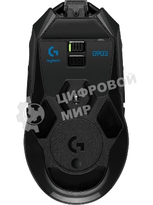 Мышь беспроводная Logitech G903 LIGHTSPEED черный, 25600 dpi, радиоканал, USB, кнопки - 11