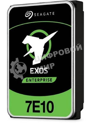 Жесткий диск SEAGATE HDD Server Exos 7E10 512E/4kn (3.5'/ 10Tb/ SAS 12Gb/s/7200rpm)