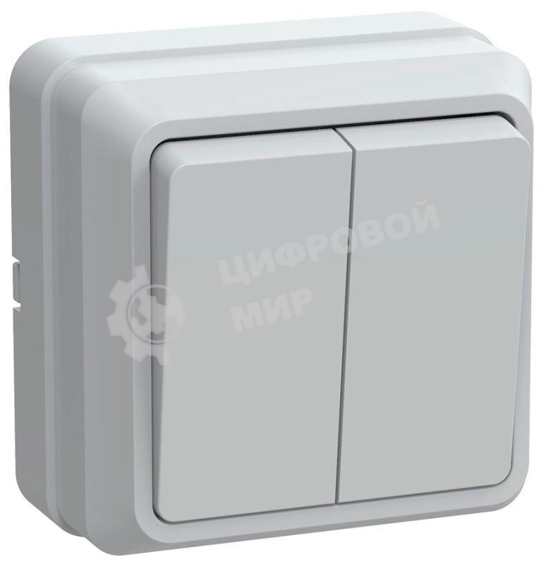 Выключатель IEK EVO20-K01-10-DC ВС20-2-0-ОБ 2кл 10А откр.уст. ОКТАВА (белый)