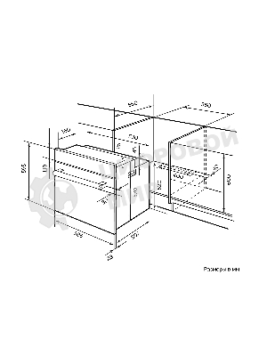 Духовой шкаф электрический LEX EDM 041 IX нержавеющая сталь, встраиваемый