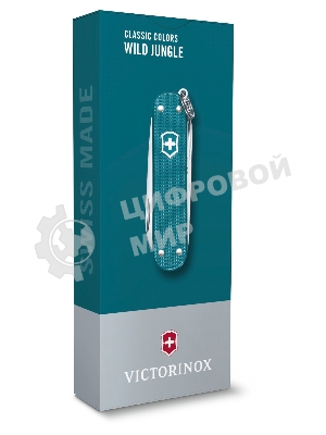 Нож перочинный Victorinox Classic Wild Jungle (0.6221.242G) 58мм 7 функций карт.коробка