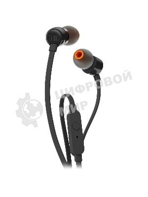 Проводные наушники JBL Tune 110 черный, внутриканальные, Jack 3.5 мм