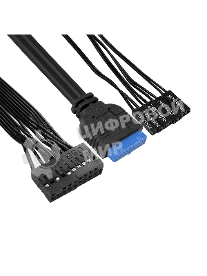 Компьютерный корпус Desktop ExeGate MI-208U2-M450 (mini-ITX/mATX, БП M450 с вент. 8см, 1хUSB+2хUSB 3.0, аудио, черный)