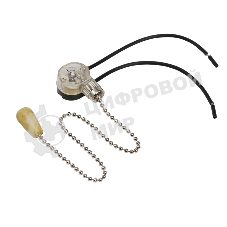 Выключатель Rexant для настенного светильника c проводом и деревянным наконечником 