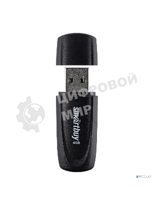 Флешка USB Smartbuy Scout black (SB016Gb2SCK), 16Gb, USB 2.0, R/W 15/8, черный