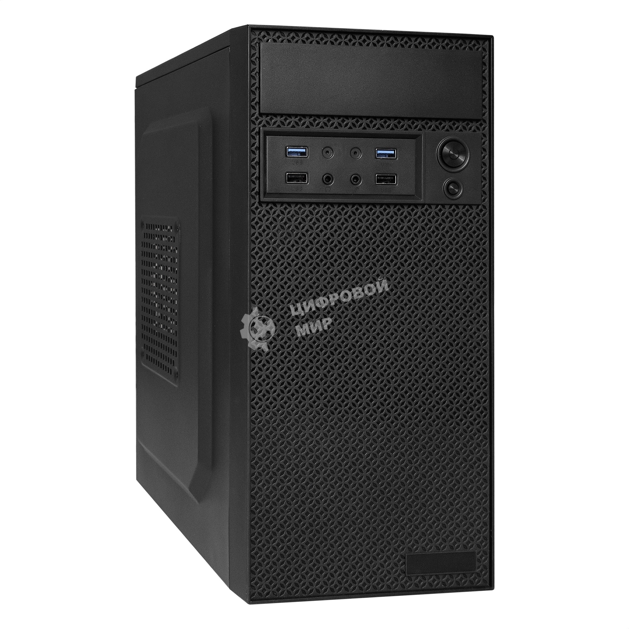 Компьютерный корпус Minitower ExeGate BAA-109U2-AAA450 (mATX, AAA450 8см, 2*USB+2*USB 3.0, аудио, черный)