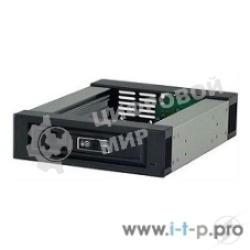Опция к серверу Procase T3-101-SATA3-BK Hot-swap корзина 1 SATA3/SAS 6Gb (черный) hotswap trayless aluminium mobie rack module (1x5,25) 1xFAN 40x15мм