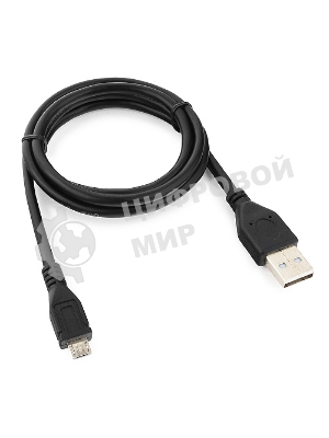 Кабель USB2.0 Pro Cablexpert CCP-mUSB2-AMBM-1M, AM/microBM 5P, 1м, экран, черный, пакет