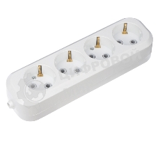 Колодка 4 гнезда c заземлением Rexant