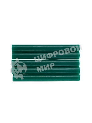 Клеевые стержни Rexant, Ø11 мм, 100 мм, зеленые, 6 шт., блистер