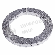 Лента полоса монтажная оцинкованная, перфорированная волна Rexant 12х0,55 мм, рулон 25 м