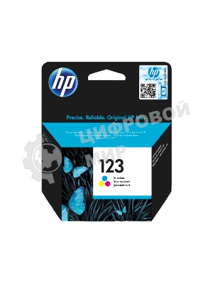 Картридж струйный HP 123 F6V16AE многоцветный, 100 стр., для HP DJ 2130
