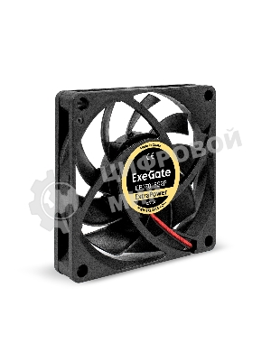 Вентилятор для корпуса ExeGate ExtraPower EP07015S2P черный, 70 мм, 3000 об/мин, 27 дБ, 2 pin