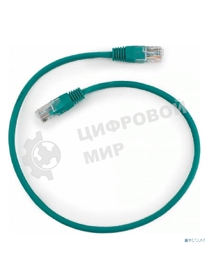 Патч-корд UTP Cablexpert PP12-0.5M/G cat.5e, 0.5м, литой, многожильный, зеленый