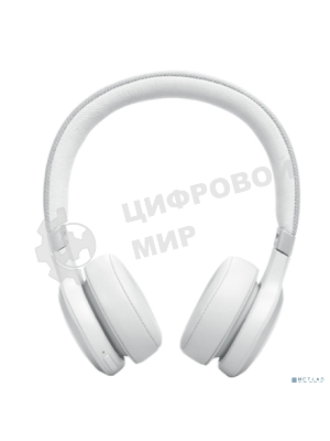 Беспроводные/проводные наушники JBL Live 670NC белый, накладные, Bluetooth + проводной, адаптивное шумоподавление