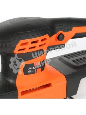 Вибрационная шлифовальная машина PATRIOT OS 120260 Вт, частота колебаний платформы 12 000 1/мин