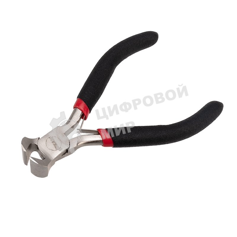 Кусачки торцевые Rexant Мини 100 мм никелированные, авторазжим, обливные рукоятки