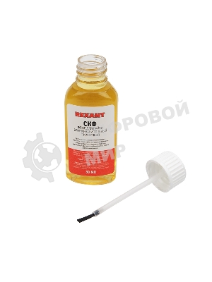 Флюс для пайки Rexant, СКФ (спирто-канифольный), 30 мл, с кисточкой, флакон