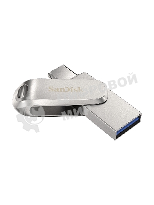 Флешка USB Sandisk Ultra Dual Luxe (SDDDC4-032G-G46), 32Gb, USB 3.2 Gen 1/Type-C, R/W 150/40, серебристый