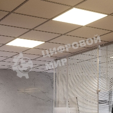 Светильник светодиодный Gauss MIR 595х595х50 35Вт 3500лм 4000К IP40 офисный встраив. накладной с рассеив. призма (аналог ЛВО)