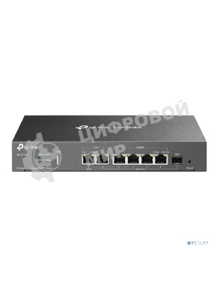 Маршрутизатор VPN TP-Link ER707-M2 Omada с мультигигабитными портами,1 x RJ45 WAN 2,5 Гбит/с, 1 x RJ45 WAN/LAN 2,5 Гбит/с, 1 x SFP WAN/LAN, 4 гиг. порта RJ45 WAN/LAN, 1 порт USB 2.0