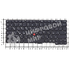 Клавиатура для ноутбука Lenovo ThinkPad X1 Helix черная