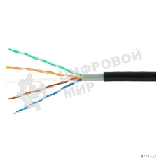 Кабель Cablexpert UPC-5051E-4-CU-OUT, UTP outdoor 4x2x0.51, медный, кат.5e, однож., 305м, box, черный