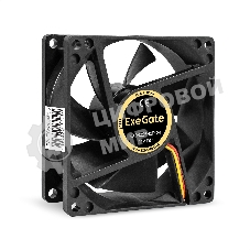 Вентилятор для корпуса ExeGate EX08025B3P-24 черный, 80 мм, 2900 об/мин, 30.6 дБ, 3 pin