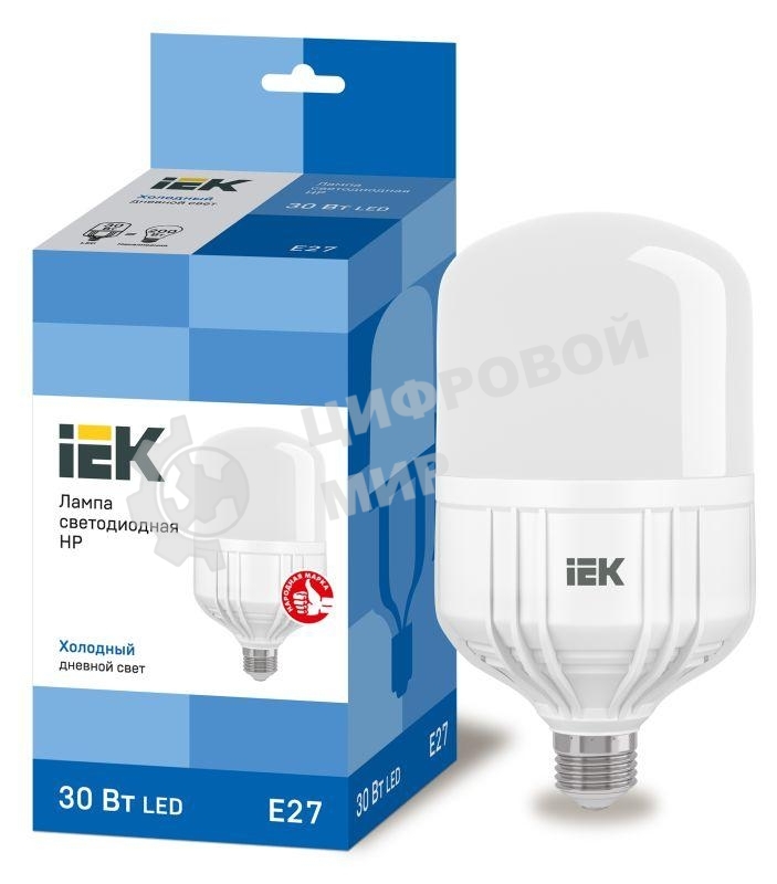 Лампа светодиодная IEK LLE-HP-30-230-65-E27 HP 30Вт 230В 6500К E27