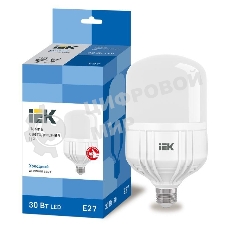 Лампа светодиодная IEK LLE-HP-30-230-65-E27 HP 30Вт 230В 6500К E27