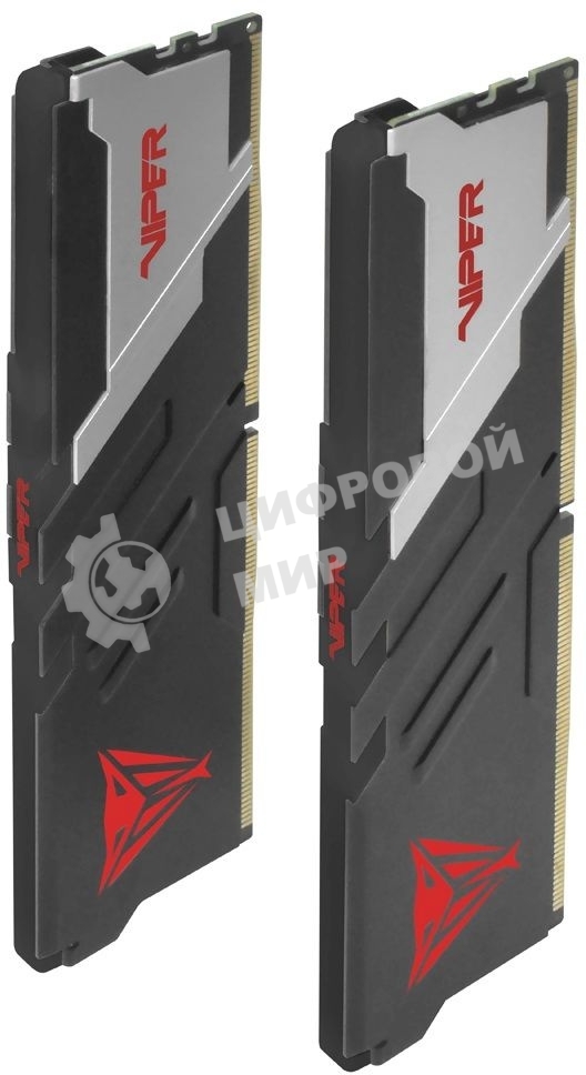 Оперативная память Patriot Viper Venom, DDR5, 32GB (2x16GB), 6400MHz, CL32, DIMM, с радиатором, черный