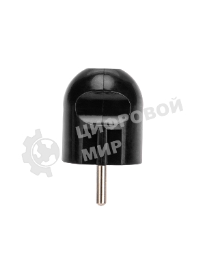 Вилка Евро Rexant прямая с з/к 16А черная