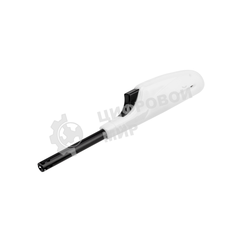 Бытовая газовая пьезозажигалка с классическим пламенем многоразовая (1 шт.) белая СК-306 Сокол