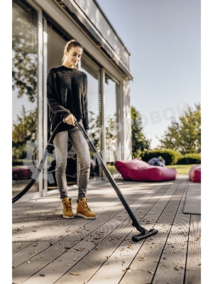 Строительный пылесос Karcher WD 3 P S V-17/4/20 желтый, 1000 Вт, уборка сухая/сбор воды, пылесборник мешок/контейнер, 17 л