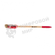 Кисть круглая MTX 82041 Профи №2 20 мм, натуральная щетина, деревянная рукоятка