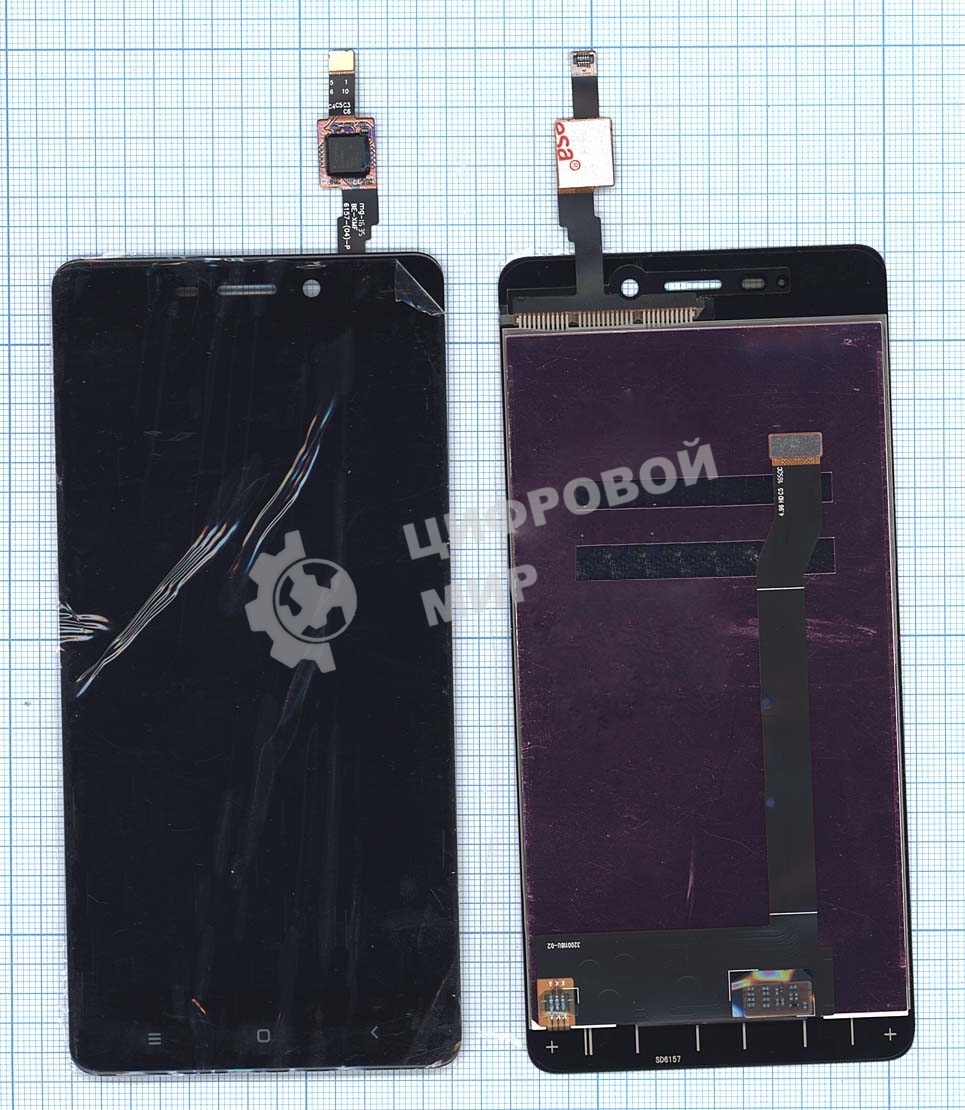 Дисплей для Xiaomi Redmi 4 черный