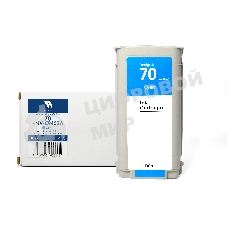 Картридж струйный NVPrint 70 (NV-C9452A) Cyan для HP DesignJet Z2100/Z3100/Z3200/Z5200/Z5400 (130 мл) совместимый