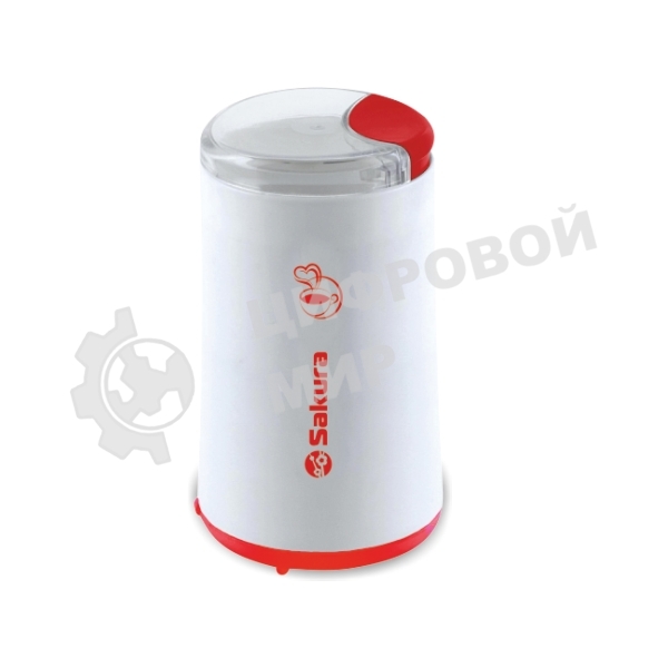 Кофемолка Sakura SA-6158WR 200Вт 50гр бел/крас