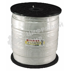 Кабель коаксиальный Rexant RG-6U, 75 Ом, CCS/Al/Al, 64%, 305 м, белый