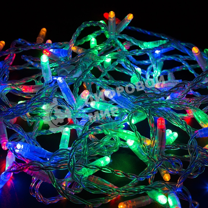 Гирлянда Neon-night Нить 10м, постоянное свечение, прозрачный ПВХ, 24В, цвет: Мультиколор