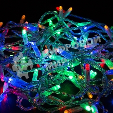 Гирлянда Neon-night Нить 10м, постоянное свечение, прозрачный ПВХ, 24В, цвет: Мультиколор